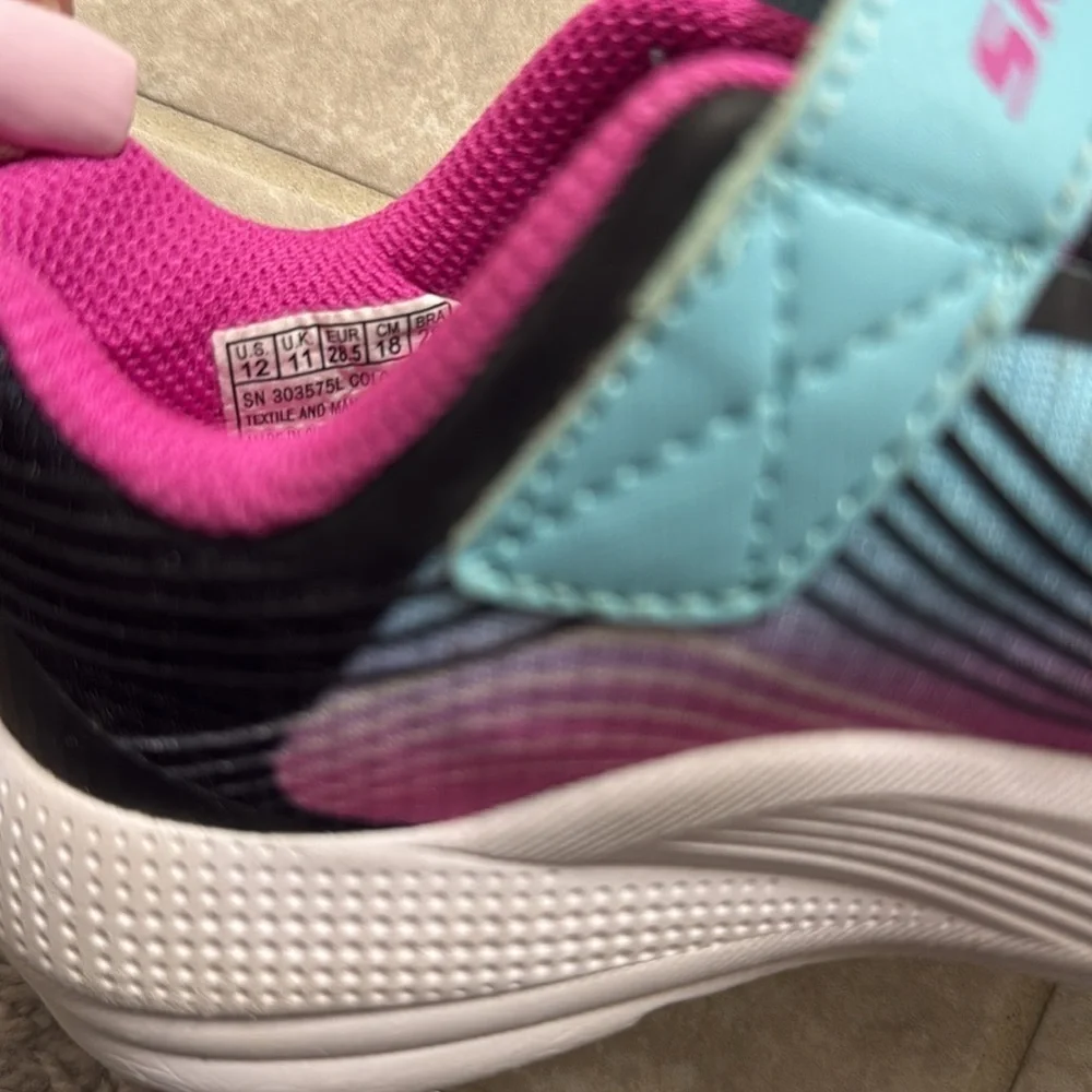 NEW Skechers Kids' Blue and Pink Sneakers